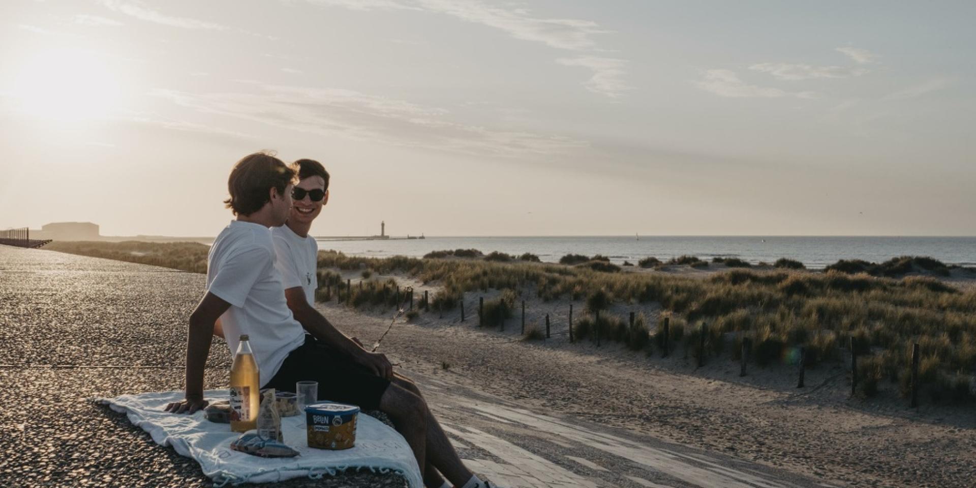 Pique nique à Malo les Bains à Dunkerque