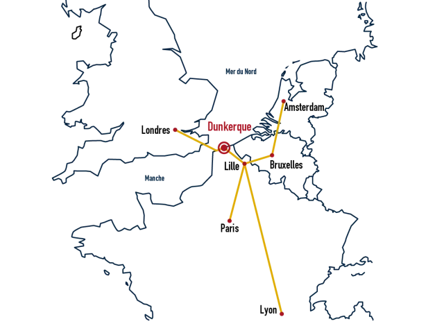 Carte Situation Geographique Dunkerque